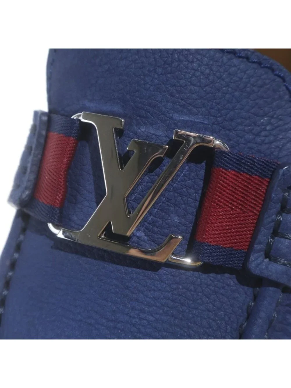 Louis Vuitton Monte Carlo Line Loafers Driving Shoes Navy
